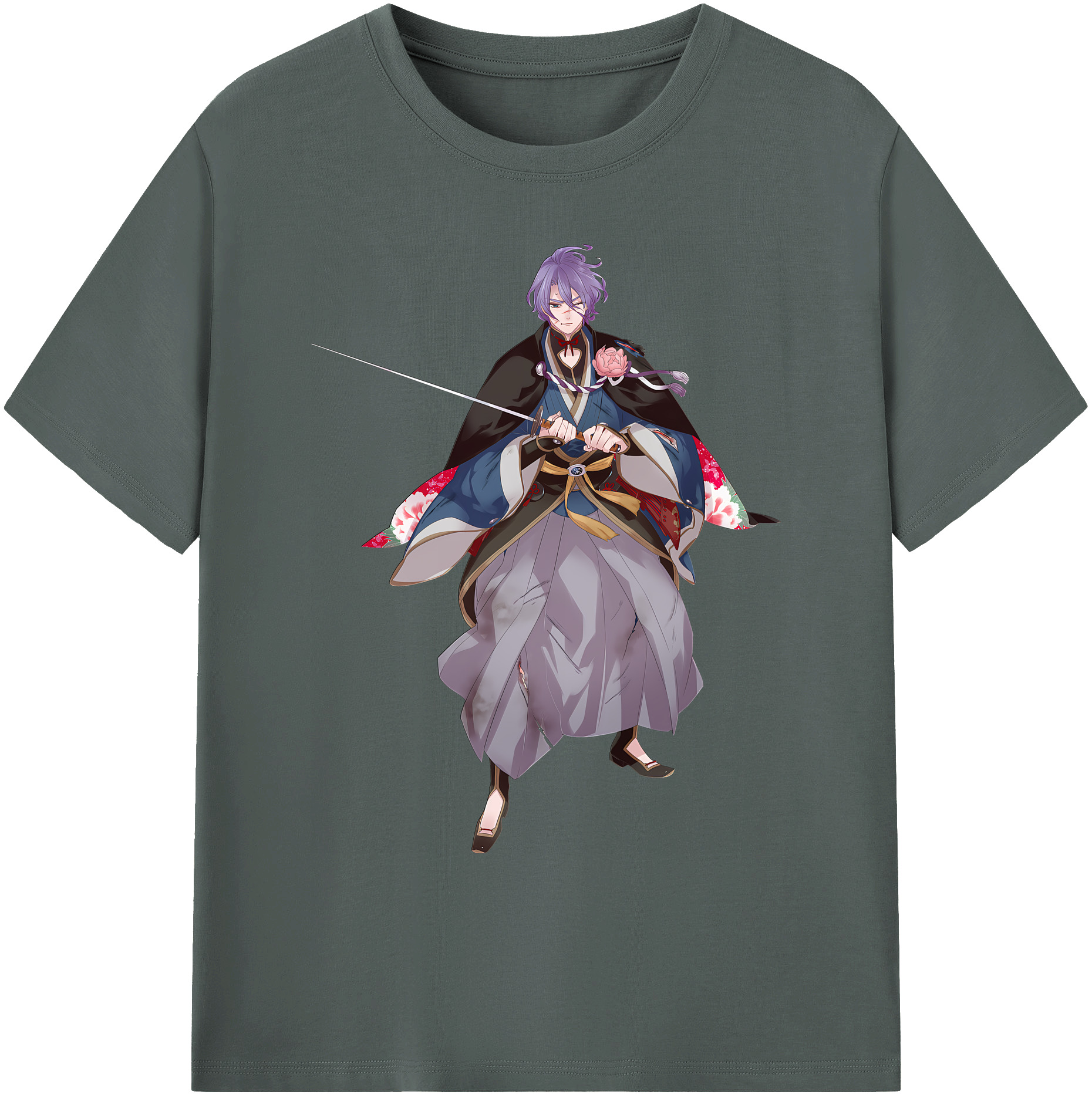 （画像用） 刀剣乱舞 Touken Ranbu 綿100％ メンズ半袖Tシャツ｜肌触りやわらか＆通気性